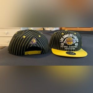 LA Lakers 1948 yellow pin-striped snapback